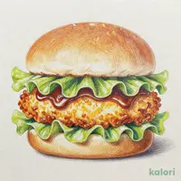 フリルレタス鶏竜田揚げバーガー