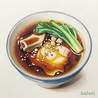 家系総本山　吉村家　野菜畑豚骨醤油スープ