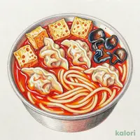 旨辛チゲ　うどん入り