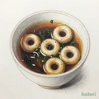 海苔とお麩のおみそ汁