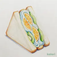きまぐれクック監修　青いホイップのフルーツサンド