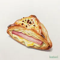 濃厚チーズのハムデニッシュ