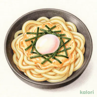 うどんMAP＆らるきい監修　めんたいカルボうどん