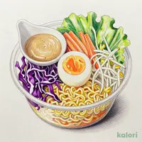 やわらかたまごのラーメンサラダ