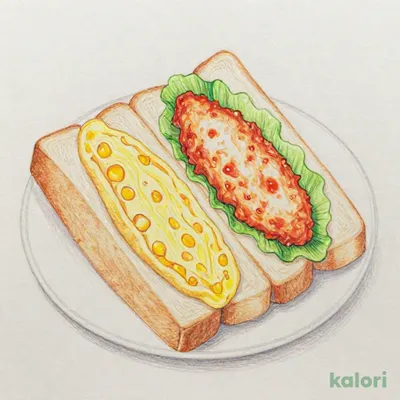 コーン玉子＆ヤンニョムチキンサンド