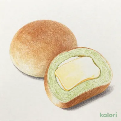 チーズ饅頭風　チーズクリームパン（宮崎県産釜炒り茶使用）