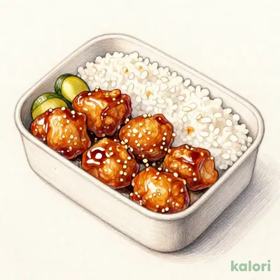 おかズドン！にんにく香味だれ鶏唐揚弁当