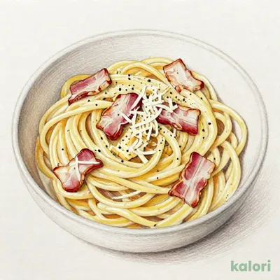 卵黄のコクとベーコンの旨み　生パスタ　濃厚カルボナーラ