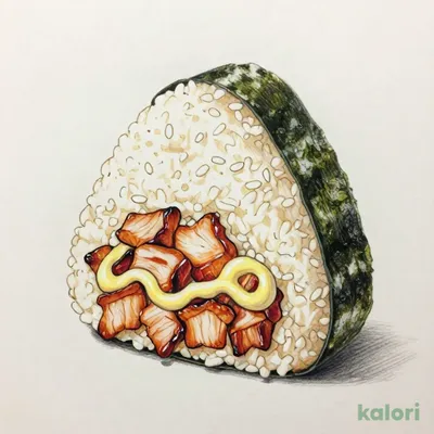 Large Onigiri with Char Siu Mayonnaise