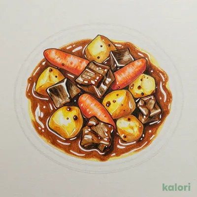牛肉と野菜の旨み広がるビーフカレー　辛口