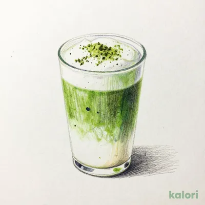 ミルクたっぷり　抹茶ラテ