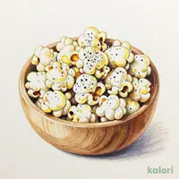 瀬戸内産の塩だけで味付けしたポップコーン