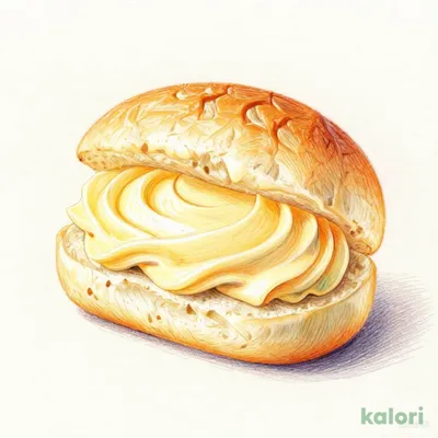 クリームたっぷり！　ふわもち冷やしクリームパン　ダブルカスタード