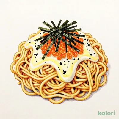 麺大盛り　たらこ味焼そば
