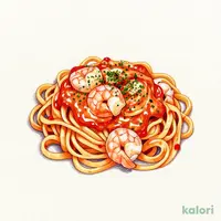 もっちり生パスタ 海老トマトクリーム