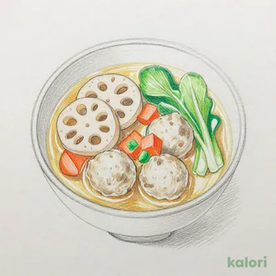 Japanese-Style Soup with Chicken Broth
