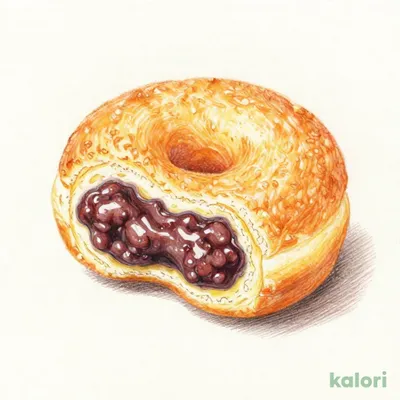 Mochi Donut with Smooth Red Bean Paste