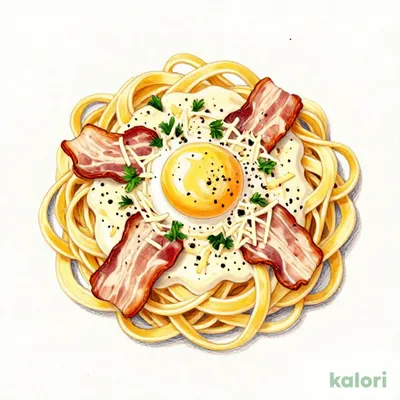 Sauce Rich Fresh Pasta Carbonara