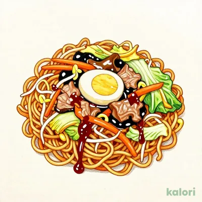 1/2日分の野菜が摂れる　あんかけ焼そば