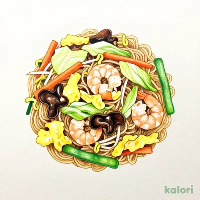 1/2日分の野菜が摂れる　焼ビーフン