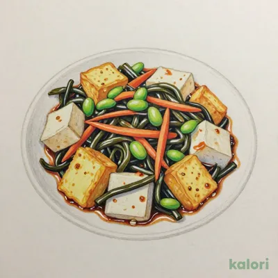 食物繊維が摂れる　豆腐とひじきの和風サラダ