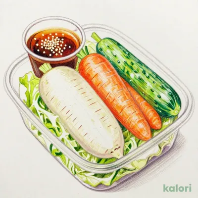 ピリ辛味噌だれで食べる　野菜スティック