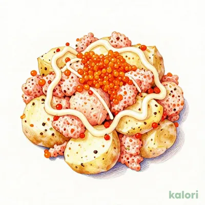 Domestic Potato Salad with Mentaiko