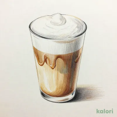 ミルクたっぷり　大きなキャラメルラテ