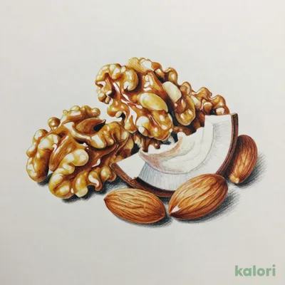 Caramelized Walnuts and Coconut with Plain Almonds