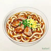 スパイスがきいた濃厚カレーうどん