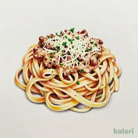 ソースたっぷり生パスタ　ミートカルボナーラ