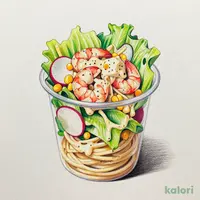 0秒パスタサラダ 海老明太子