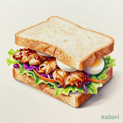 Vegetable Teriyaki Chicken Sandwich
