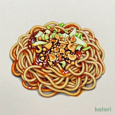 Garlic Mazesoba (Brothless Noodles)