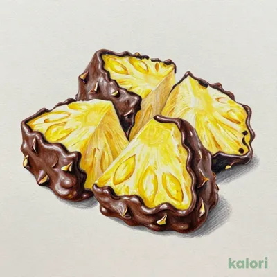 Frozen Dark Chocolate Pineapple
