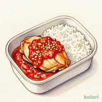 Chicken Steak Bento with Garlic Tomato Sauce