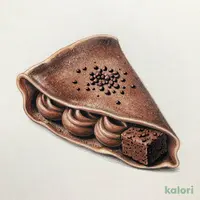 カカオ香るショコラクレープ(ベルギーチョコ使用)