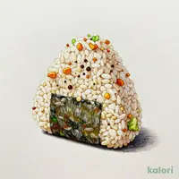 天かすわさびごはんおにぎり(国産もち麦入り)