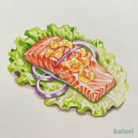 レモンジュレで食べる サーモンのカルパッチョ