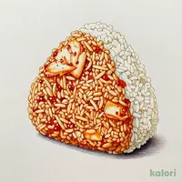 大きなおにぎり　辛旨キムチチャーハン