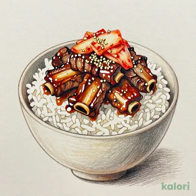 キムチ牛カルビ丼