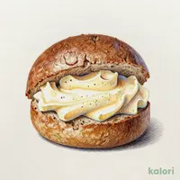 クリームたっぷり！　ふわもち冷やしクリームパン　ティラミス