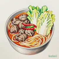 もつ鍋　麺入り