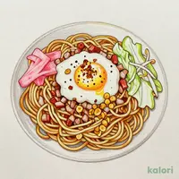 月見にんにく塩焼そば