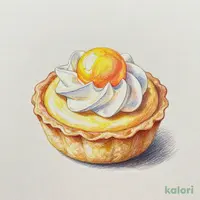月見カスタードプリンタルト