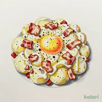 月見カルボナーラポテトサラダ
