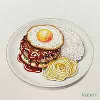 月見デミハンバーグ弁当