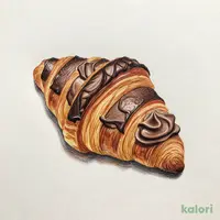 Chocolate Croissant with Chocolate Whipped Cream