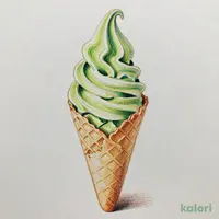 ほうじ茶ワッフルコーン