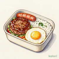 サンエーオリジナルハンバーグ弁当